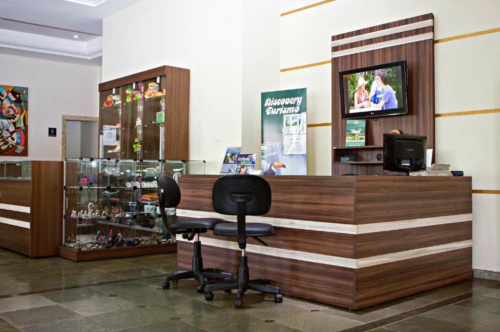 Vstupní hala nebo recepce v ubytování Foz Presidente Comfort Hotel