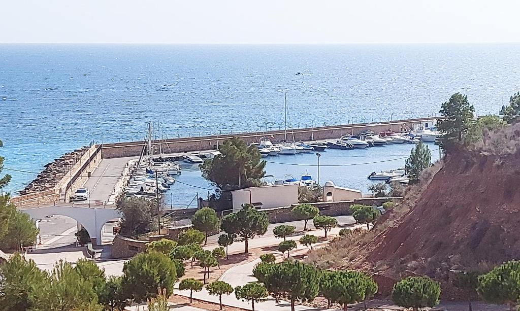 a group of boats docked in a marina at Isla de Altea Beach Luxury House in Altea