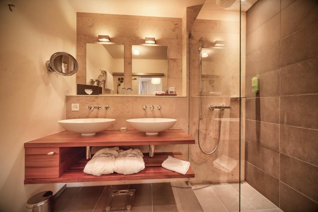 Koupelna v ubytování Belvédère Strandhotel