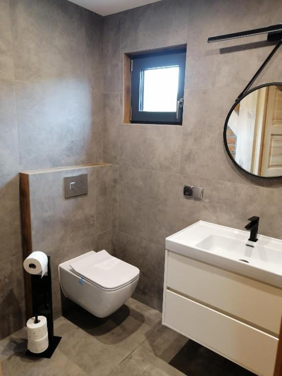 Kúpeľňa v ubytovaní Mazurska Widokówka