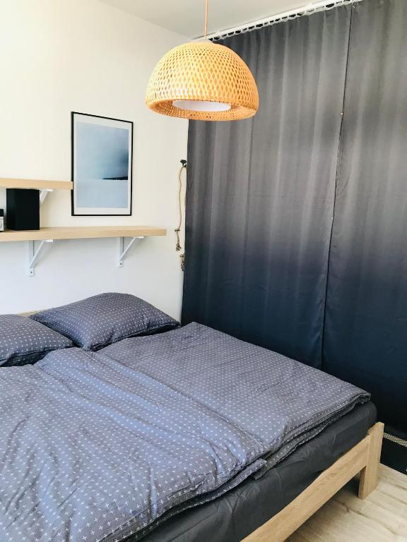 Postel nebo postele na pokoji v ubytování Apartmán Orlické Záhoří