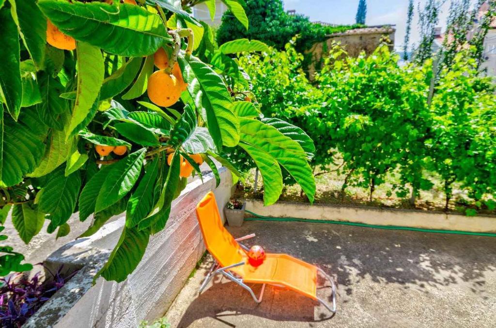 Vonkajšia záhrada v ubytovaní Apartment in Selce 39200