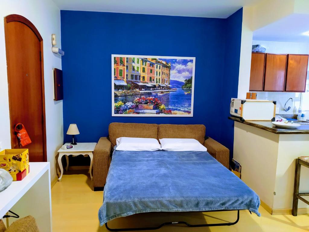  Flat em Moema quarto sala cozinha área de serviço