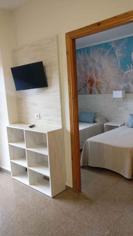 Posteľ alebo postele v izbe v ubytovaní Apartments Lloret de Mar/Costa Brava 3515