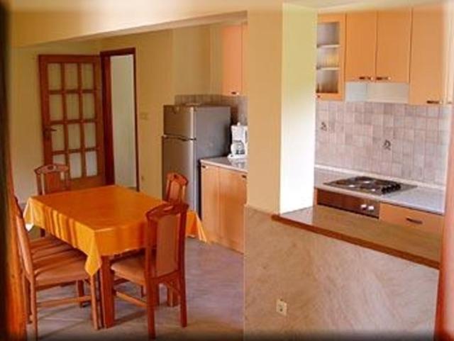 Kuchyňa alebo kuchynka v ubytovaní Apartment in Kampor with sea view, terrace, air conditioning, Wi-Fi (4610-5)