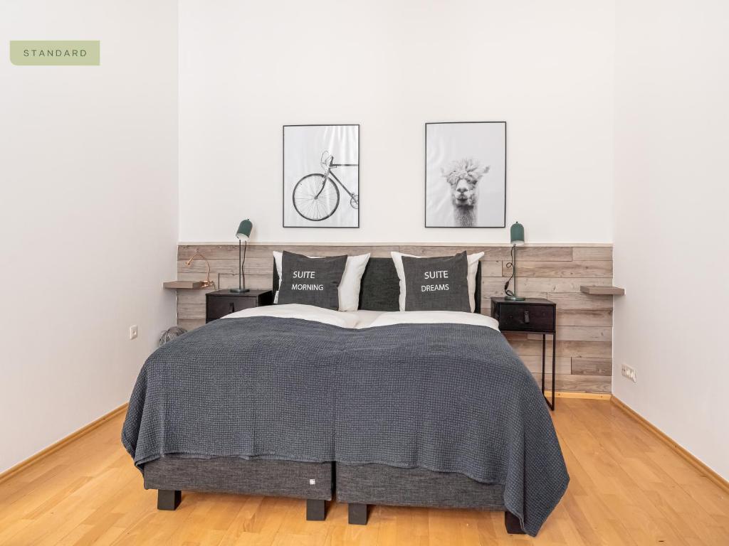 Postel nebo postele na pokoji v ubytování Apartment Berlin Paul-Robeson-Straße