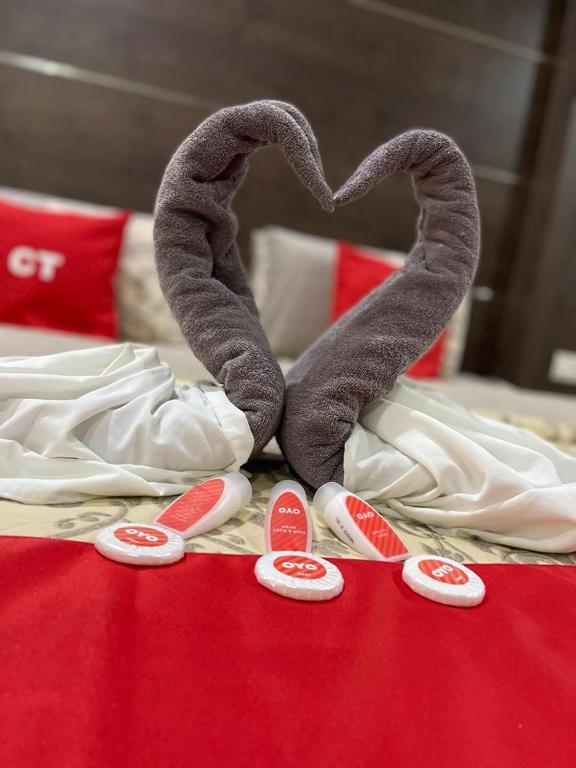 Postel nebo postele na pokoji v ubytování Ct Hotel