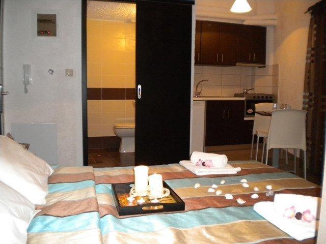 Kuchyňa alebo kuchynka v ubytovaní Katerina Studios & Apartments