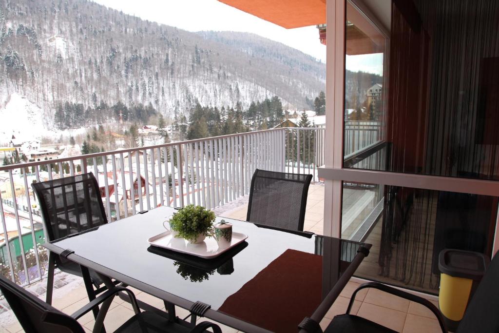 Un balcon sau o terasă la Belleview Relax Sinaia