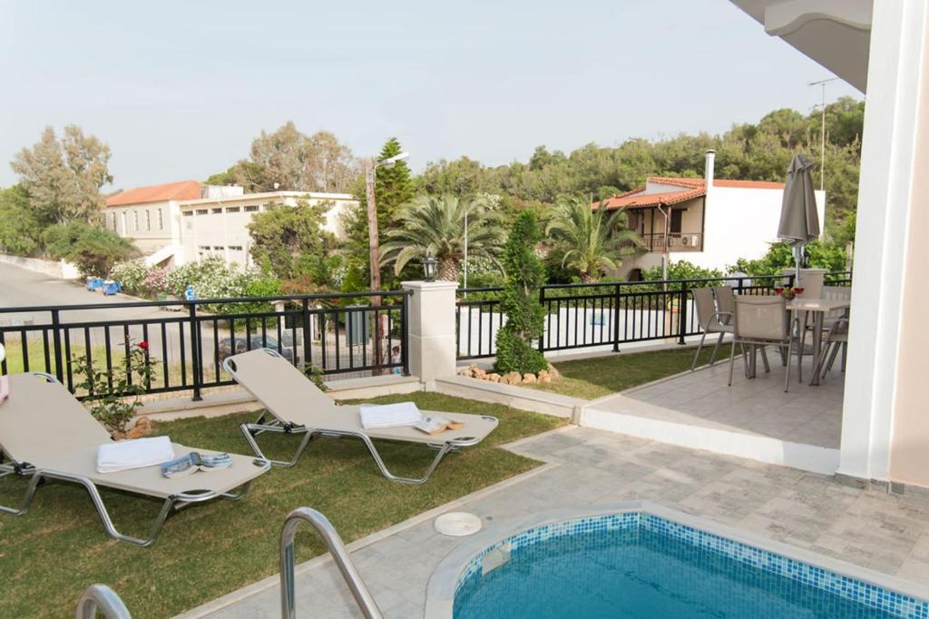 The swimming pool at or close to Peonia and Ortansia Villas - Few Steps from the beach