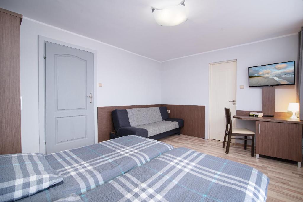 Cama o camas de una habitación en Super Pokoje Tom