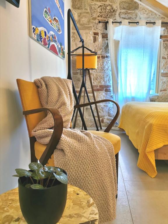 Postel nebo postele na pokoji v ubytování House Bava