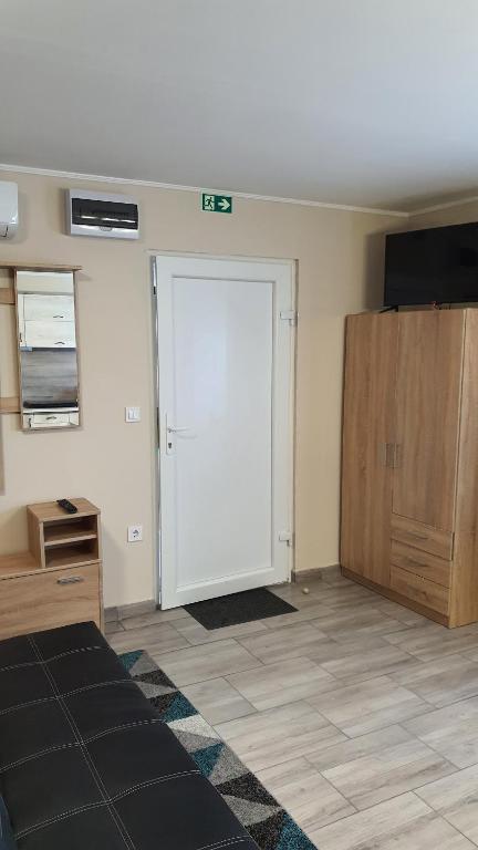 TV a/nebo společenská místnost v ubytování Peter's Apartman Pápa