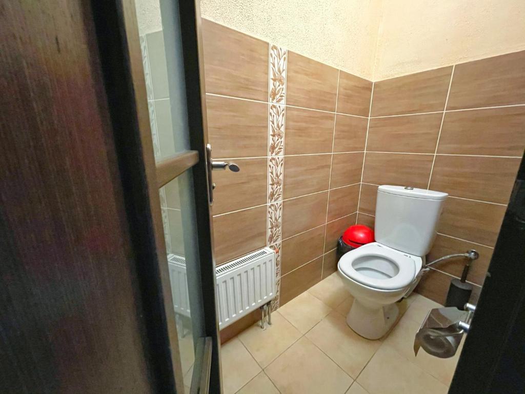Koupelna v ubytování Guest House Lviv