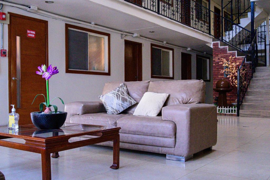 Posezení v ubytování Hotel Acuario En Ocotlán
