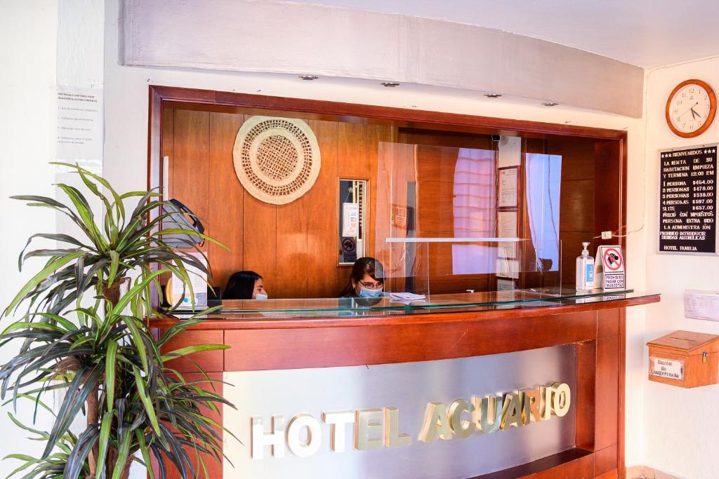 Vstupní hala nebo recepce v ubytování Hotel Acuario En Ocotlán