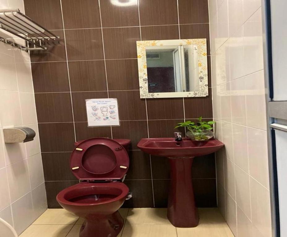 Koupelna v ubytování Ct Hotel