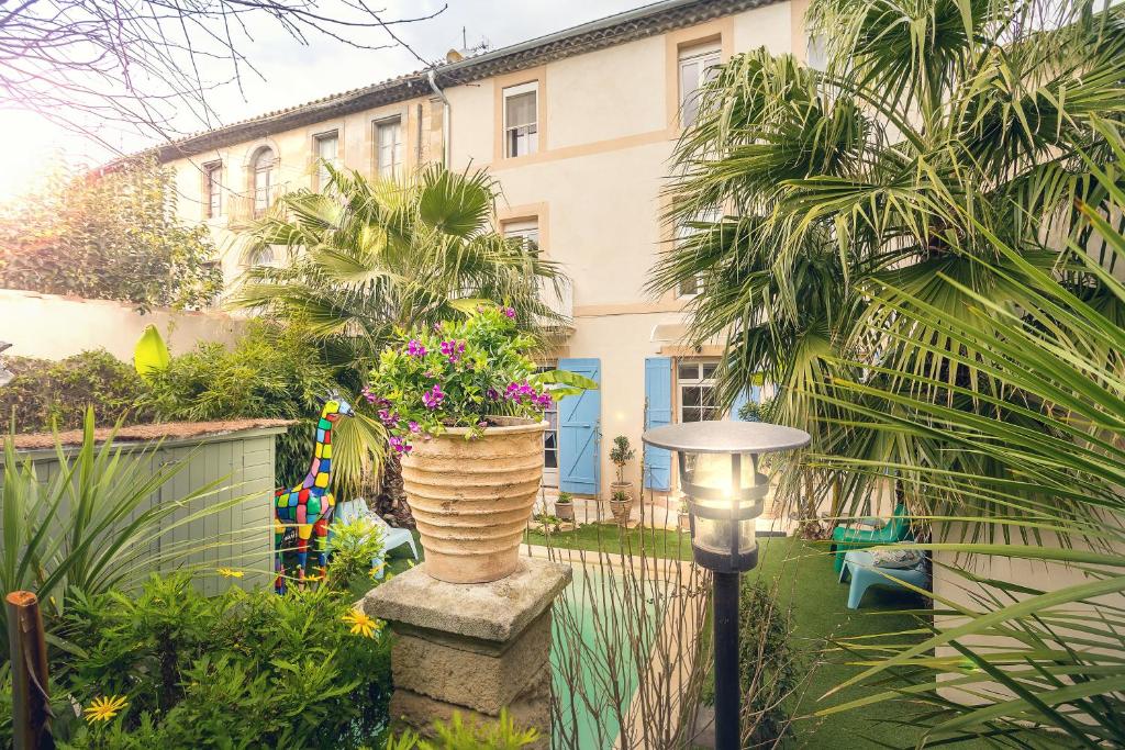 Zahrada ubytování H2o Chambres d'Hôtes