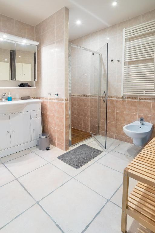 Koupelna v ubytování H2o Chambres d'Hôtes