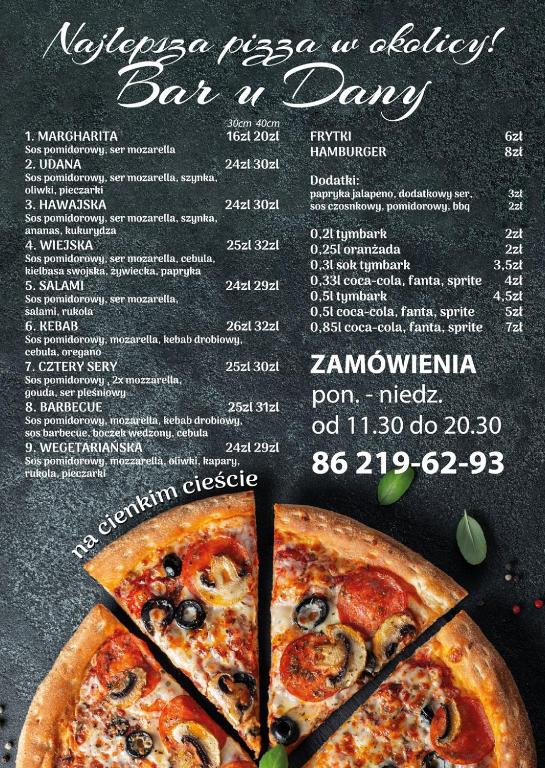 Certifikát, ocenenie alebo iný dokument vystavený v ubytovaní Noclegi u Danusi