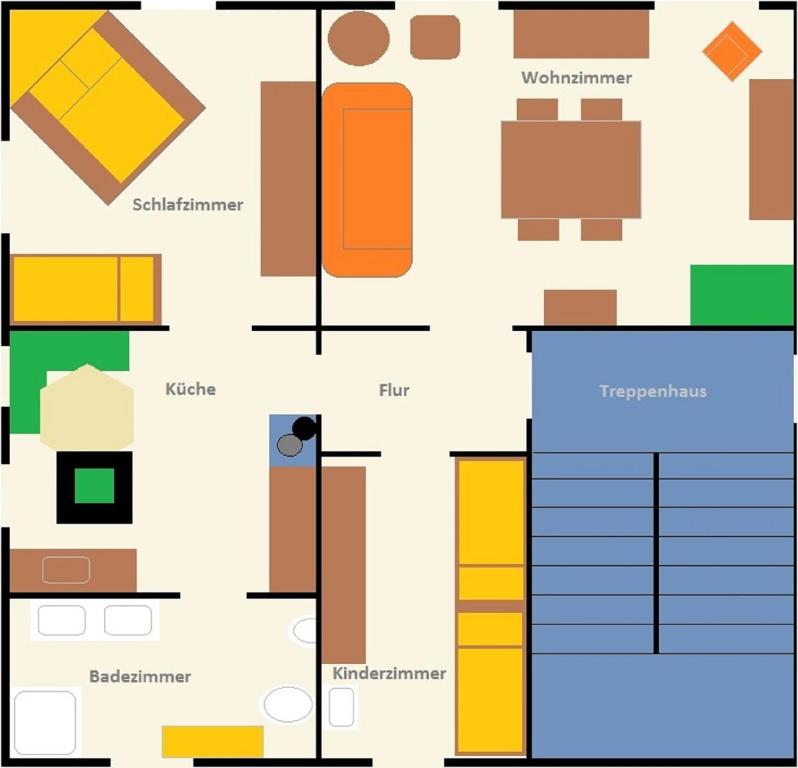 Půdorys ubytování Ferienwohnung Zum Karzl