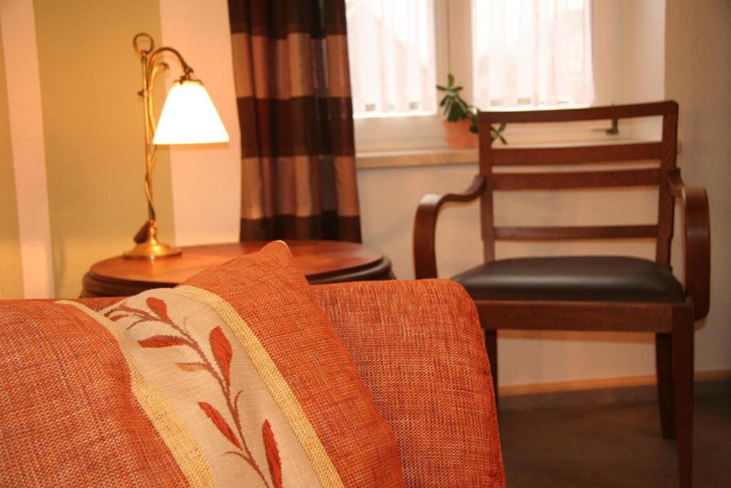 Posezení v ubytování Ferienwohnung Zum Karzl
