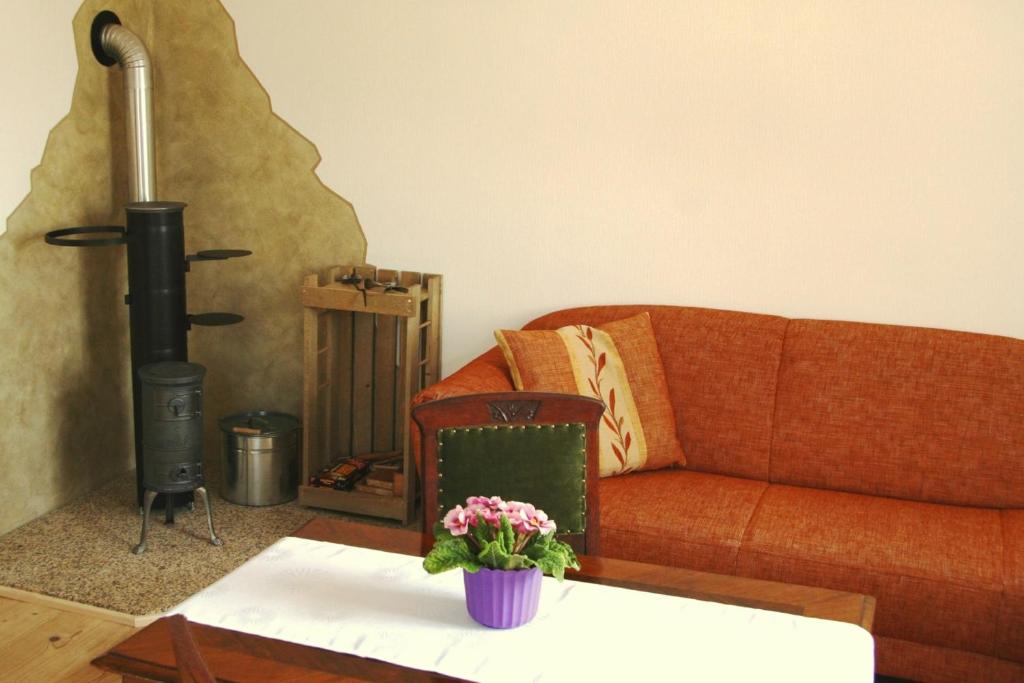 Posezení v ubytování Ferienwohnung Zum Karzl
