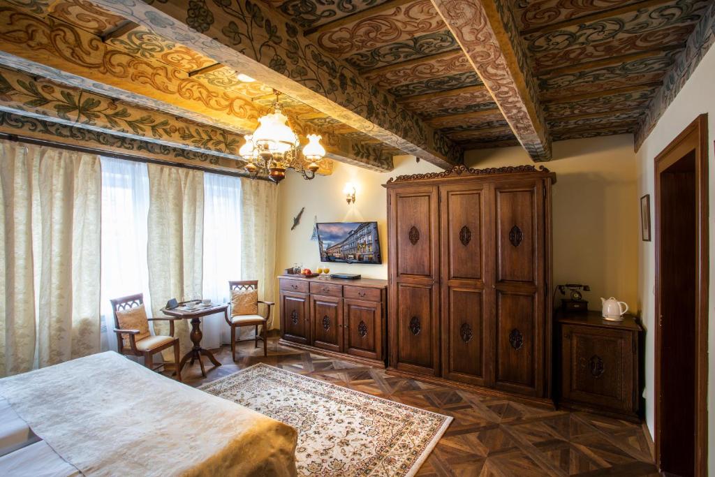 TV a/nebo společenská místnost v ubytování Residence U Černého Orla
