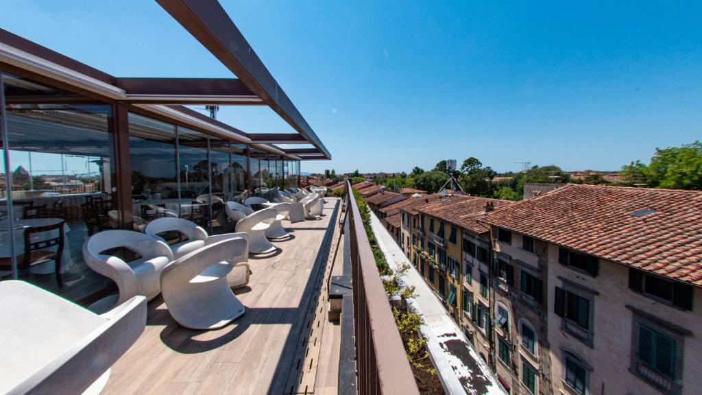 Balkón nebo terasa v ubytování Grand Hotel Duomo