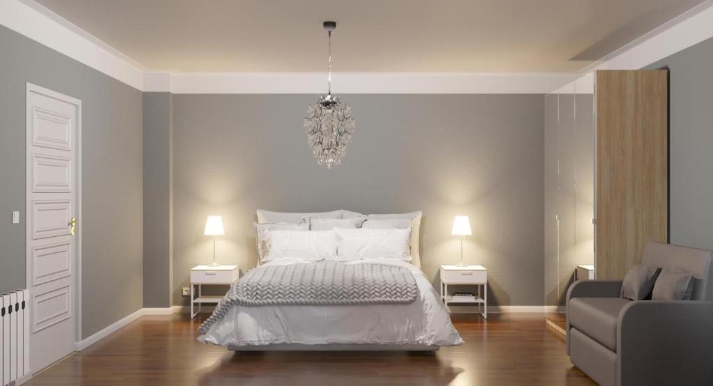 Posteľ alebo postele v izbe v ubytovaní Apartment Via Alessandro Volta