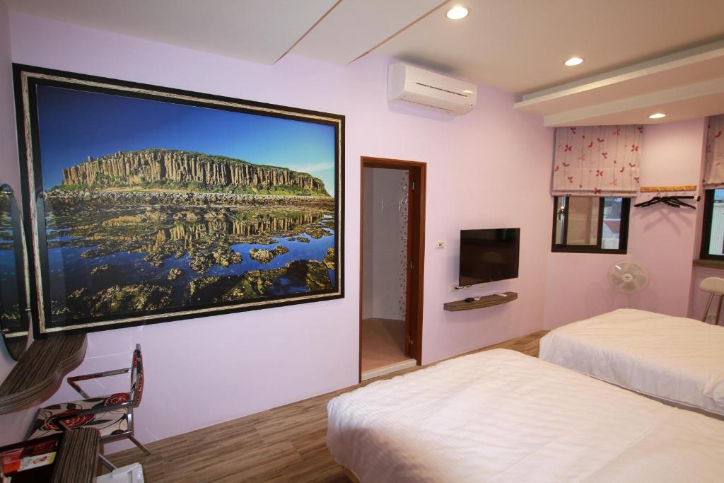 TV a/nebo společenská místnost v ubytování G Home Sir B&B