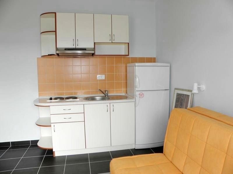 Kuchyňa alebo kuchynka v ubytovaní Apartment in Duce with sea view, terrace, air conditioning, Wi-Fi (4166-4)