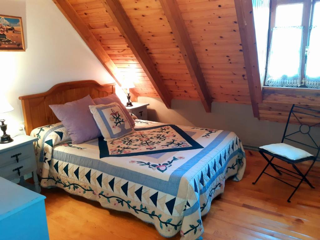 Postel nebo postele na pokoji v ubytování Eth Caneba