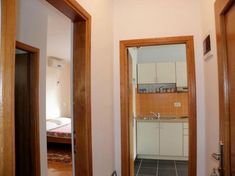 Kuchyňa alebo kuchynka v ubytovaní Apartment in Duce with sea view, terrace, air conditioning, Wi-Fi (4166-2)