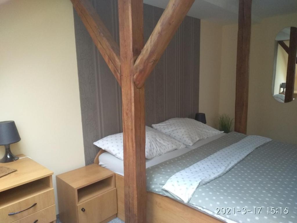 Voodi või voodid majutusasutuse Hotel Kralicek toas