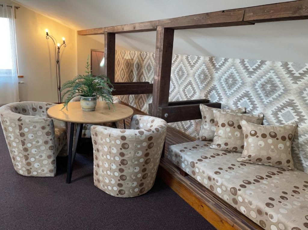 Posezení v ubytování Hotel Vilhelmine