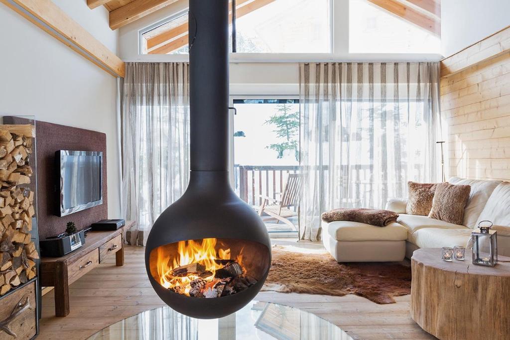 Posezení v ubytování Luxuslodge - Zeit zum Leben
