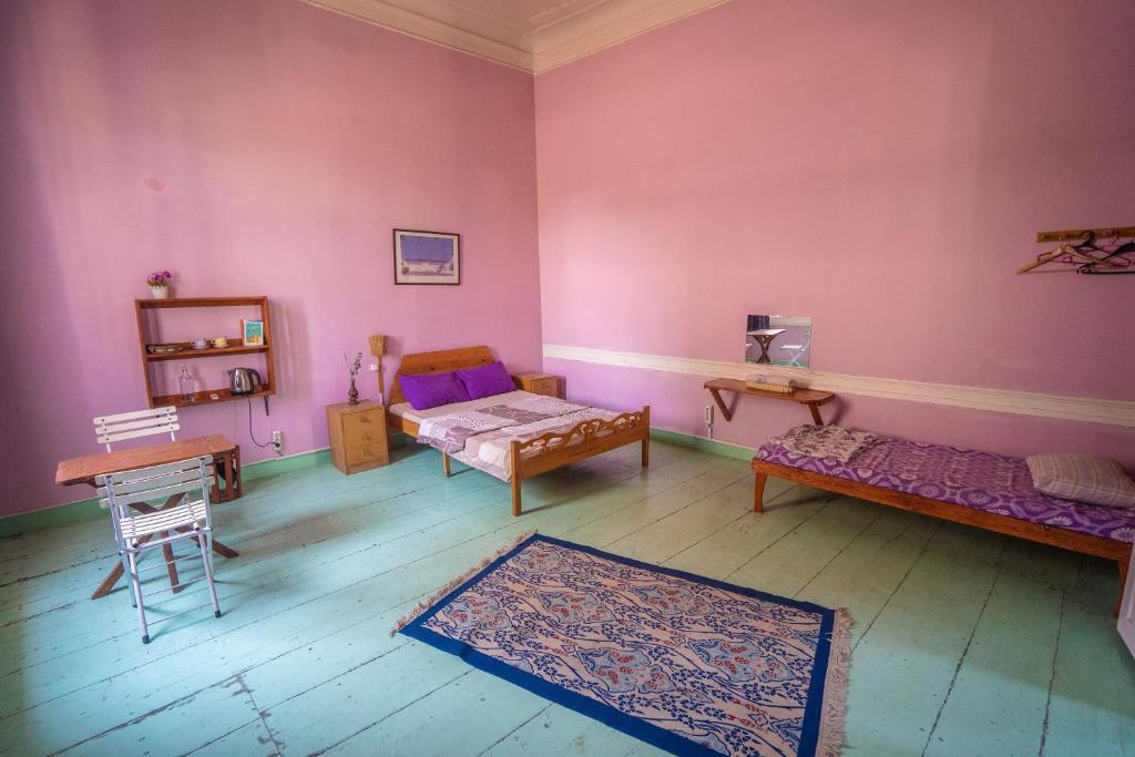 Posezení v ubytování Lotus Garden Hostel Izmir