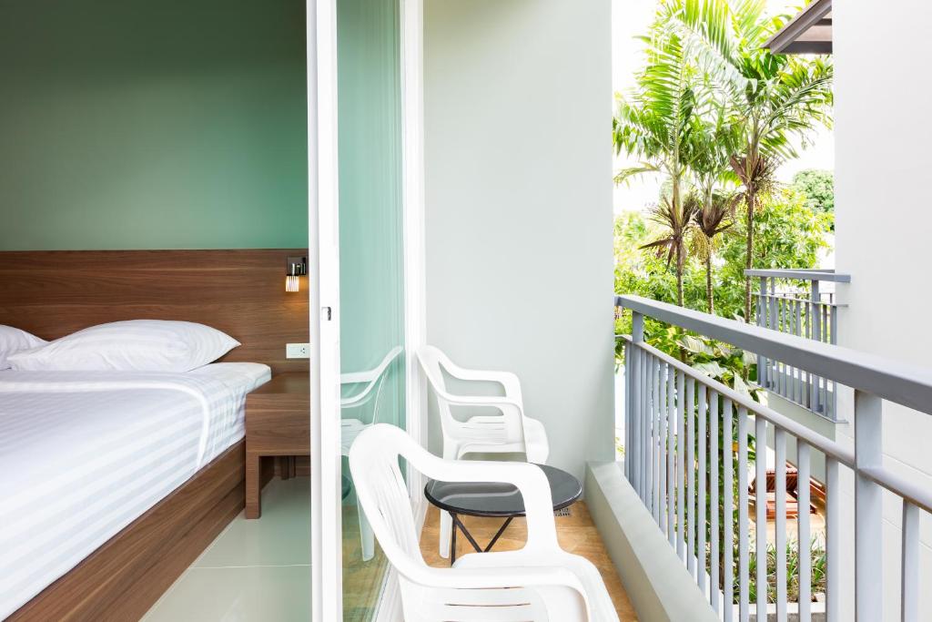 Balkón nebo terasa v ubytování Parida Resort
