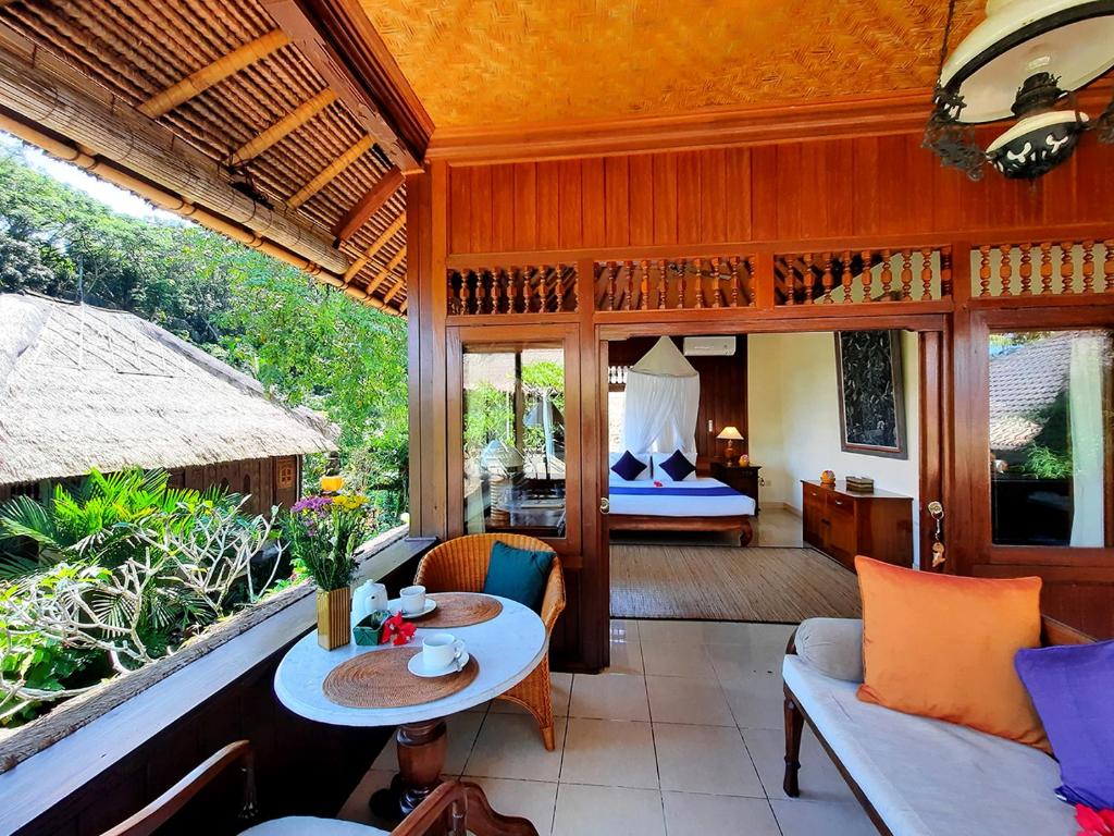 Zahrada ubytování Alam Indah Ubud