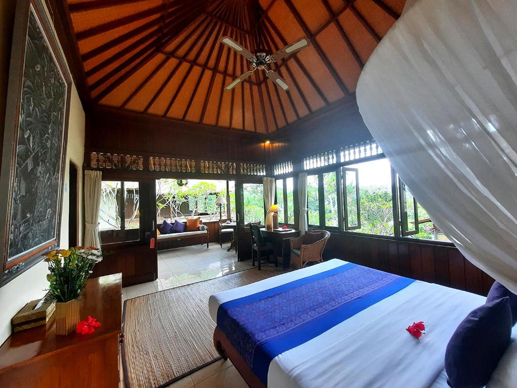 Posezení v ubytování Alam Indah Ubud