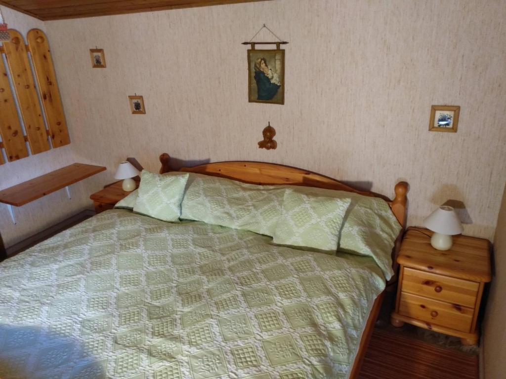 Postel nebo postele na pokoji v ubytování Almidylle Kathrin