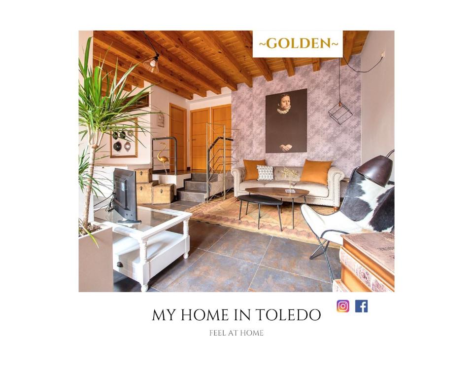 Posezení v ubytování ~GOLDEN~ Unique place in a Historic S.XVI Building
