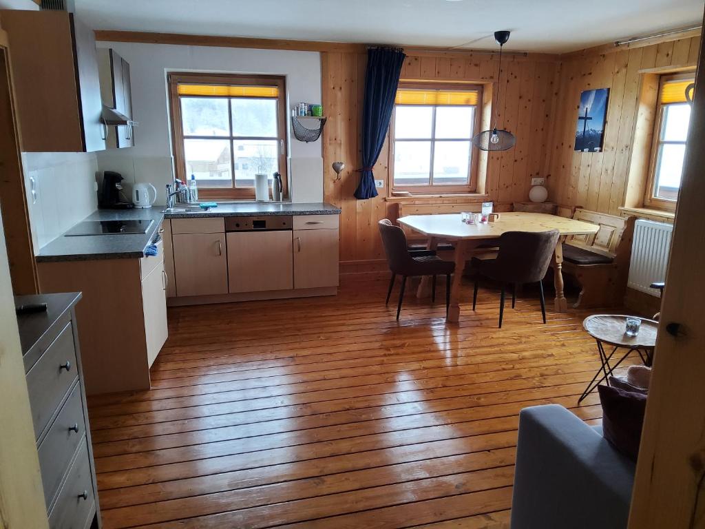 Kuchyň nebo kuchyňský kout v ubytování Fasserhof