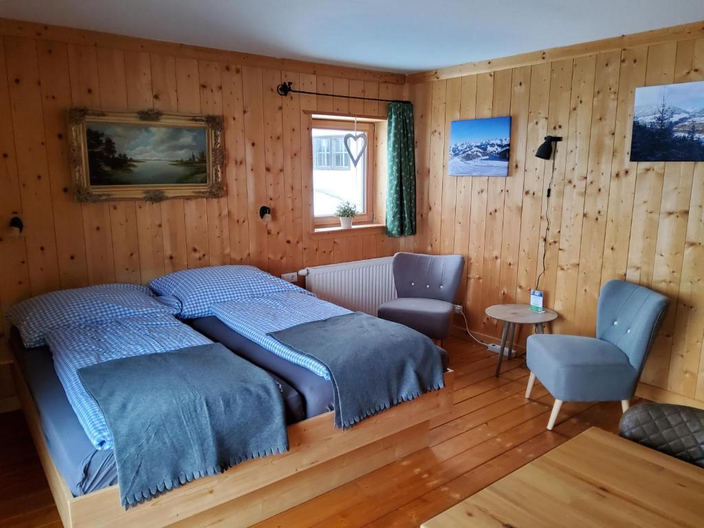 Postel nebo postele na pokoji v ubytování Fasserhof