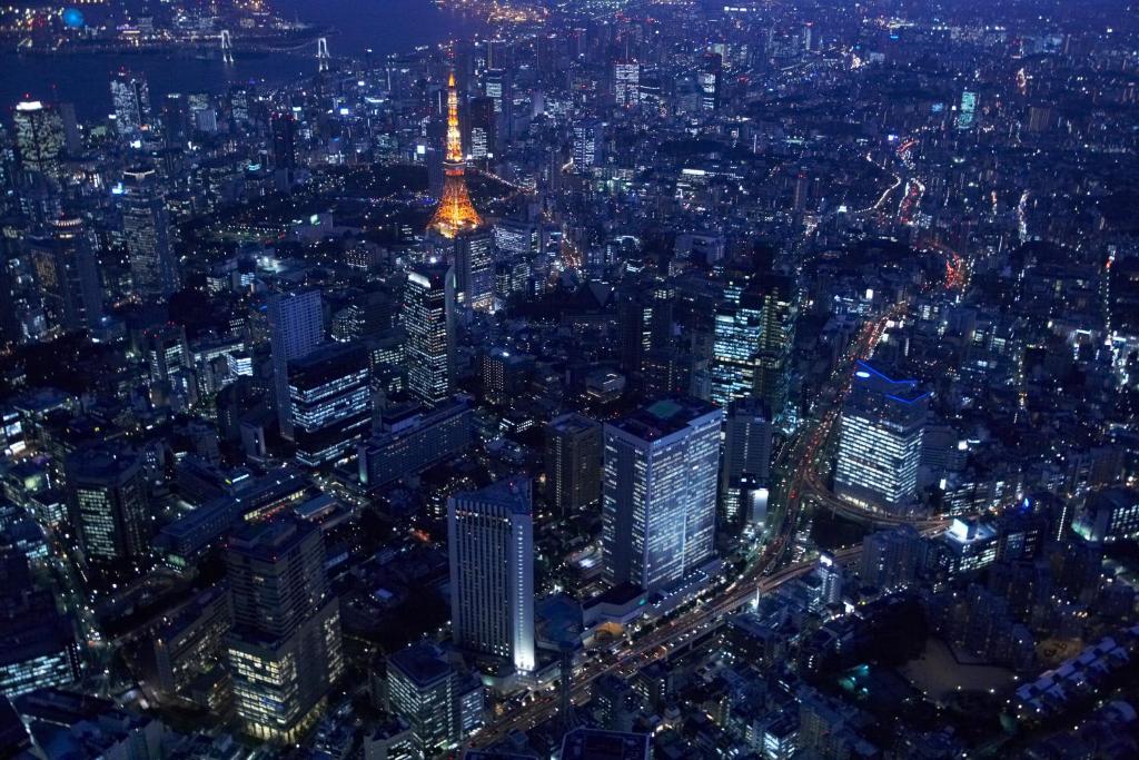 Nespecifikovaný výhled na destinaci Tokio nebo výhled na město při pohledu z hotelu