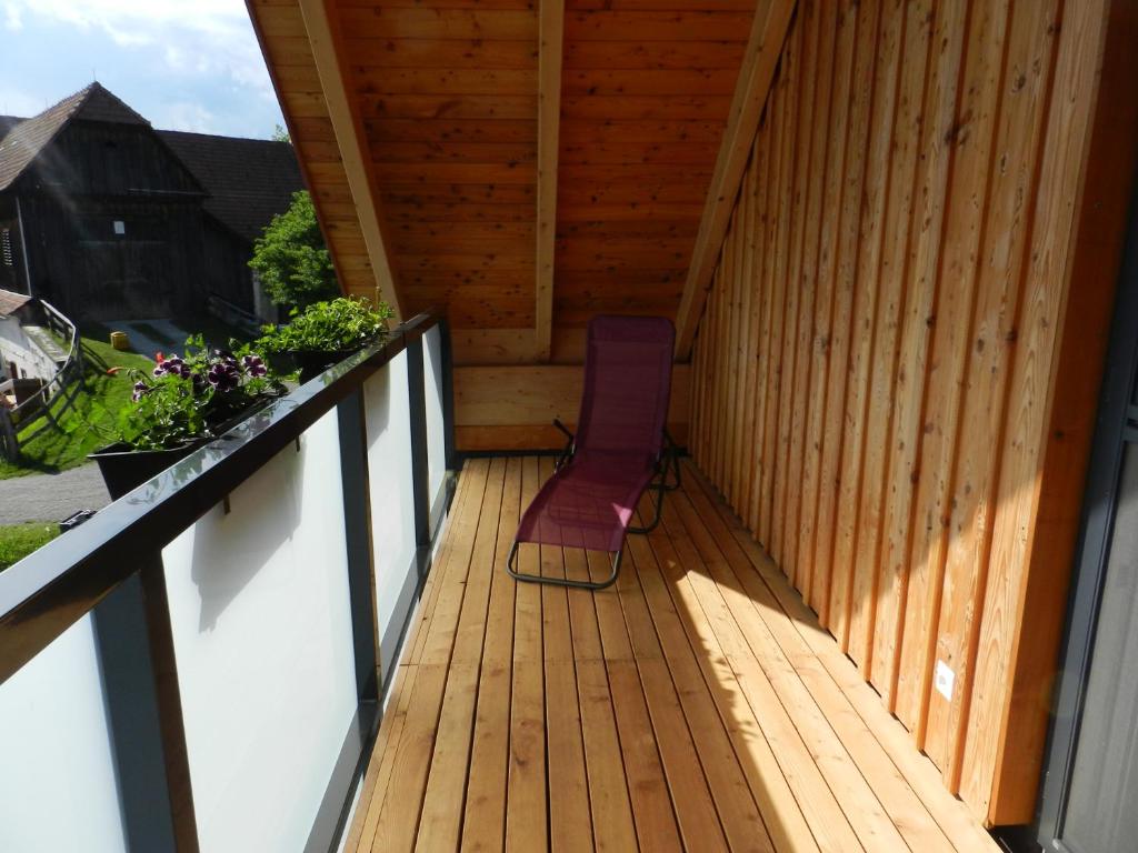 Balkón nebo terasa v ubytování Apartment Wohlesser