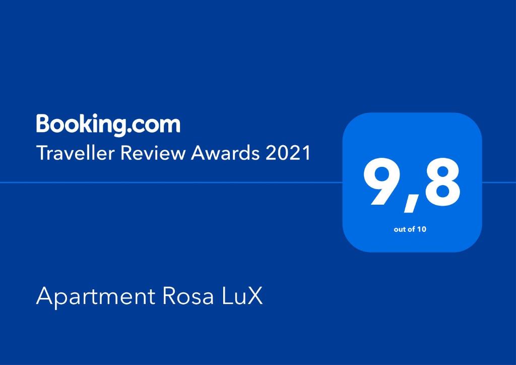 Сертифікат, нагорода, вивіска або інший документ, виставлений в Apartment Rosa LuX