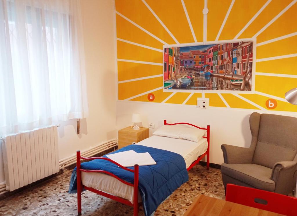Voodi või voodid majutusasutuse Ostello S. Fosca - CPU Venice Hostels toas