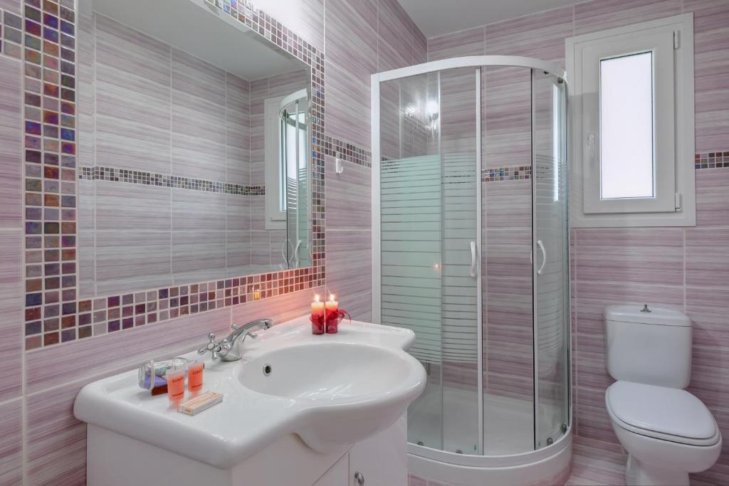 Kúpeľňa v ubytovaní Romantic Evas Cottage